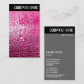 V Leiter: Steamy Pink Visitenkarte (Vorne/Hinten)