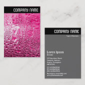 V Leiter: Steamy Pink Visitenkarte (Vorne/Hinten)