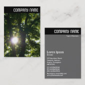 V-Leiter - Sun Through Trees Visitenkarte (Vorne/Hinten)