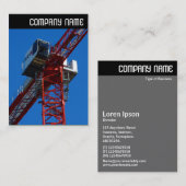 V Leiter - Turmkran Visitenkarte (Vorne/Hinten)