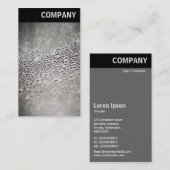 V Leiter - Wassertropfen auf Glas 02 Visitenkarte (Vorne/Hinten)