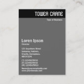 V-LEITERIN - TOWER CRANE VISITENKARTE (Rückseite)