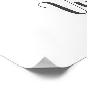 V Letter Monogram Greenerity Kinderzimmer Name Wal Poster (Ecke)