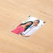 V MOD 2 Einfaches Foto Save the Date Acryleinladungen (Ablage )