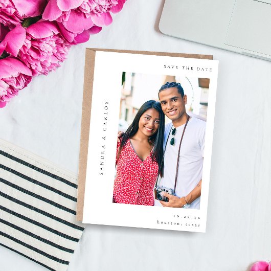 V MOD 2 Einfaches Foto Save the Date Einladung