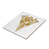 V Monogram "Irish Gold" Keramik Tile Fliese (Seite)