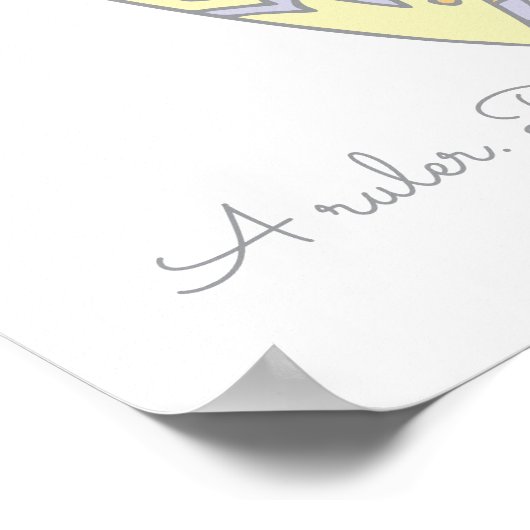 V monogramm art Valda Mädchen name bedeutet poster (Ecke)