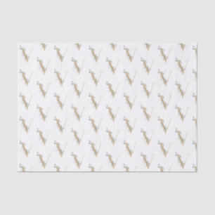 V Monogramm Bluthochdruckpapier Seidenpapier