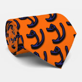 V Monogramm (dunkelblau) Krawatte (Gerollt)
