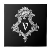 V Monogramm Fliese (Vorderseite)