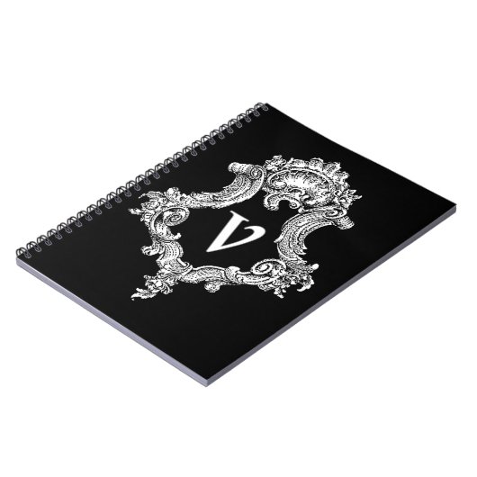 V Monogramm Notizblock (Linke Seite)