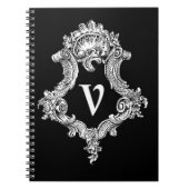 V Monogramm Notizblock (Vorderseite)