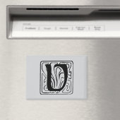 V Monogramm schwarz Magnet (In Situ (Geschirrspüler))