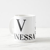 V) NAME, SCHREIBEN UND POSITIVE BESCHREIBUNG KAFFEETASSE (Vorderseite Links)