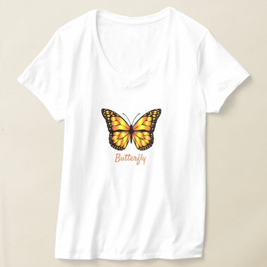V-Neck T - Shirt Butterfly (Ablage )
