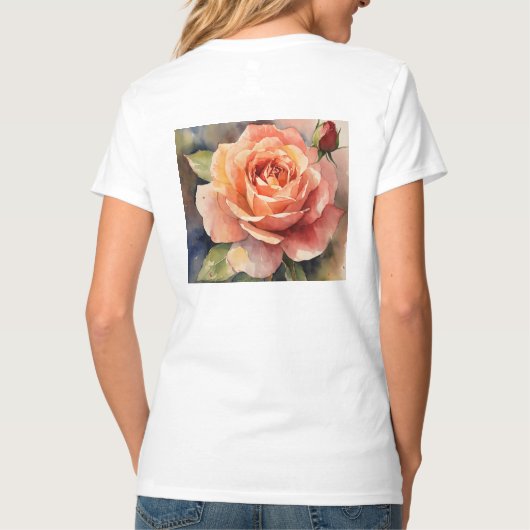 V-Neck-T - Shirt für Frauen (Rückseite)