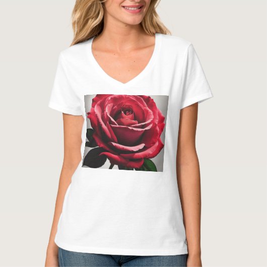 V-Neck-T - Shirt für Frauen (Vorderseite)
