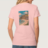 V-Neck-T - Shirt für Frauen (Rückseite)