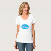 V-NECK T - Shirt-synchronisierte Schwimmen - Ikone T-Shirt (Vorderseite Vollansicht)