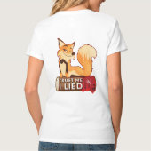 V-Neck T - Shirt : Vertraut mir (weiß) (Rückseite)