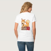 V-Neck T - Shirt : Vertraut mir (weiß) (Rückseite Vollansicht)