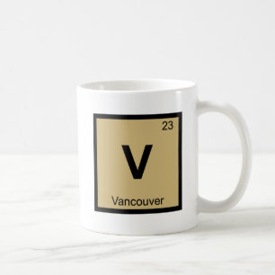 V - Periodischer Tisch für die Chemie in Vancouver Kaffeetasse