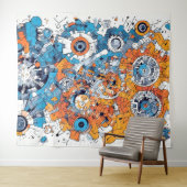 V-Puls-2-Tapestry Wandteppich (Beispiel (Horizontal))