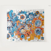 V-Puls-2-Tapestry Wandteppich (Vorderseite (Horizontal))