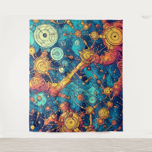 V-Puls 3 Tapestry Wandteppich (Vorderseite)