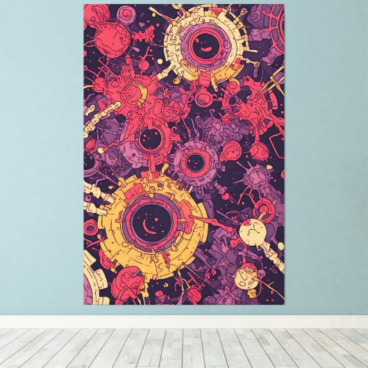 V-Puls 6 Canvas Print Leinwanddruck (Insitu (Holzboden))