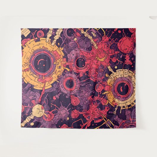 V-Puls 6 Tapestry Wandteppich (Vorderseite (Horizontal))