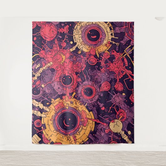 V-Puls 6 Tapestry Wandteppich (Vorderseite)