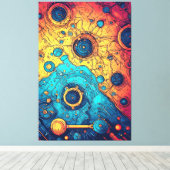 V-Puls 7 Canvas Print Leinwanddruck (Insitu (Holzboden))