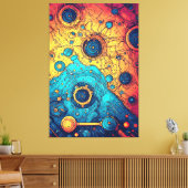 V-Puls 7 Canvas Print Leinwanddruck (Insitu (Wohnzimmer))