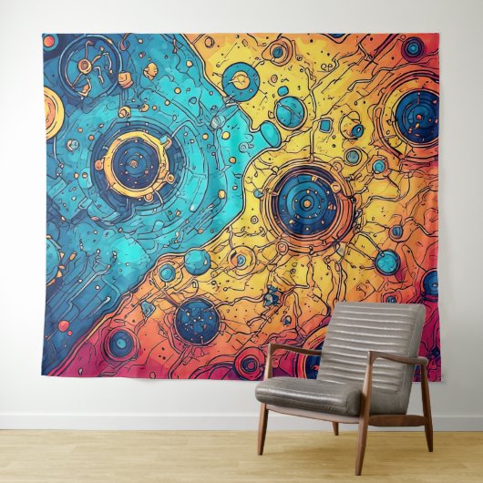 V-Puls 7 Tapestry Wandteppich (Beispiel (Horizontal))