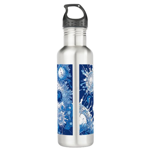 V-Puls 8 Wasserflasche Typ 1 Edelstahlflasche (Rückseite)