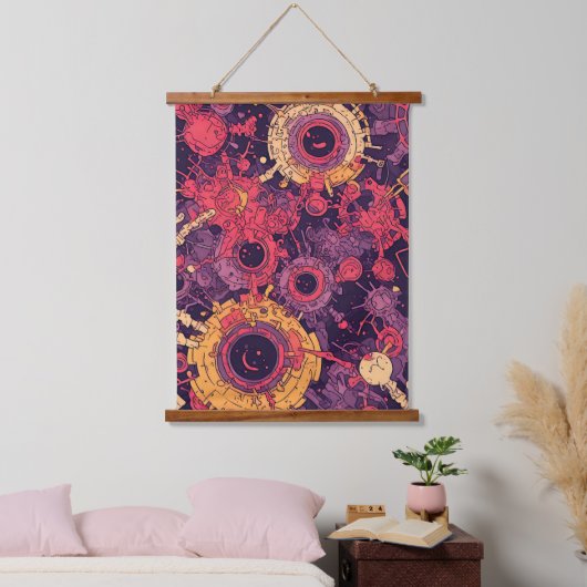 V-Pulse 6 Wandteppich Mit Holzrahmen (Schlafzimmer)