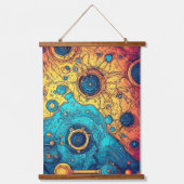 V-Pulse 7 Wandteppich Mit Holzrahmen (Vorderseite)