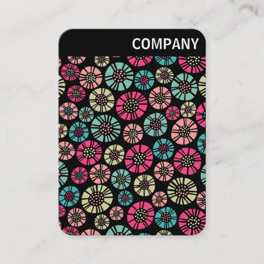 V Rubrik - Abstrakte Blume 031023 Visitenkarte (Vorderseite)