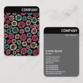 V Rubrik - Abstrakte Blume 031023 Visitenkarte (Vorne/Hinten)