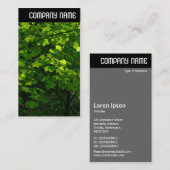 V Rubrik - Blätter im Frühjahr Visitenkarte (Vorne/Hinten)