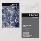 V Rubrik - Blauer Herbst Visitenkarte (Vorne/Hinten)