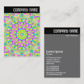 V Rubrik - Farbenfrohe Kaleidoskop 02 Visitenkarte (Vorne/Hinten)