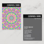 V. Rubrik - Farbenvolles Kaleidoskop 03 Visitenkarte (Vorne/Hinten)