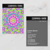 V. Rubrik - Farbenvolles Kaleidoskop 09 Visitenkarte (Vorne/Hinten)