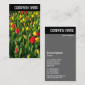 V Rubrik: Farbige Tulips II Visitenkarte (Vorne/Hinten)
