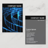 V. Rubrik - Foto - Blauer Spiral II Visitenkarte (Vorne/Hinten)