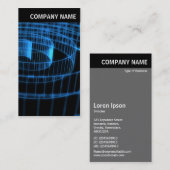 V. Rubrik - Foto - Blauer Spiral II Visitenkarte (Vorne/Hinten)