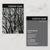 V. Rubrik - Foto - Winterzweige Visitenkarte (Vorne/Hinten)