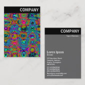 V Rubrik - Fraktal Abstrakt 19111a Visitenkarte (Vorne/Hinten)